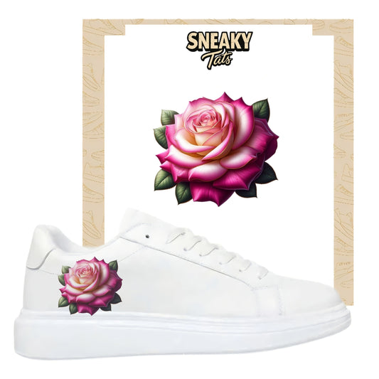Bügelbilder für mehrere Sneakerarten  Rose