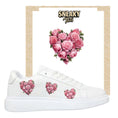 Load image into Gallery viewer, Sneakerfolien für verschiedene Schuhe Puma Adidas Nike Badelatschen Rose Herz
