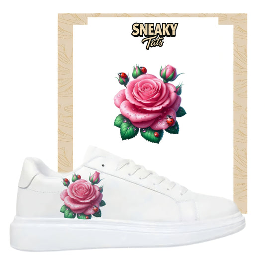 Bügelbilder für mehrere Sneakerarten Rose