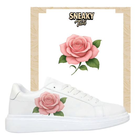 Sneakerfolien für mehrere Schuhe Nike Adidas Puma Rose mit Blättern