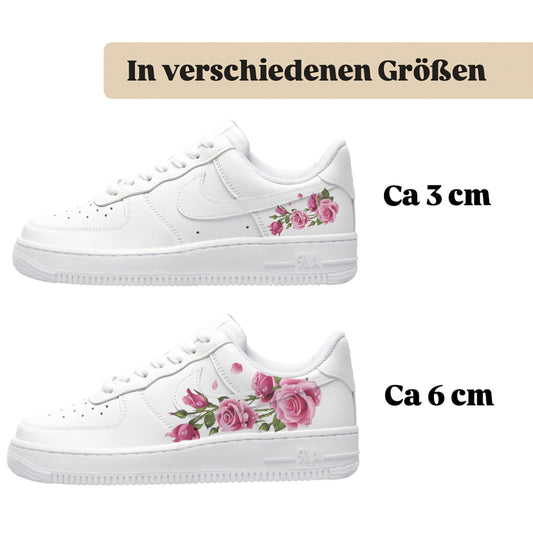 Sneakerfolien für verschiedene Schuhe Nike Adidas Puma Rosen