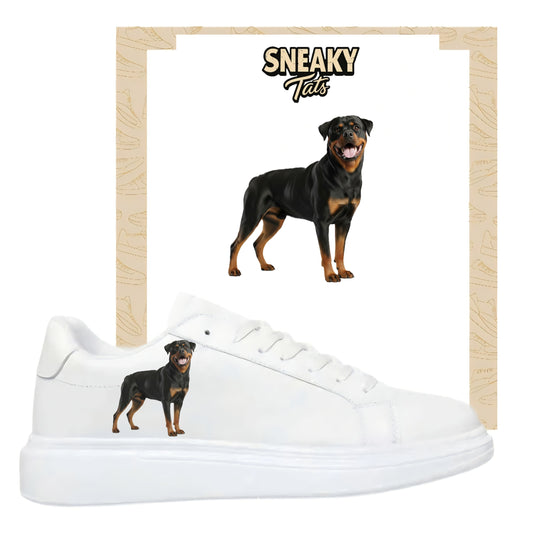 Bügelfolie für alle Schuhe zum personalisieren custom Sneaker Rottweiler