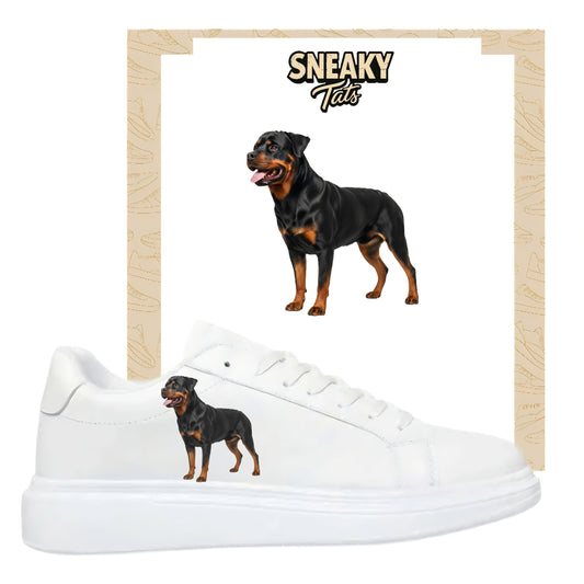 Bügelfolie für alle Schuhe zum personalisieren custom Sneaker Rottweiler