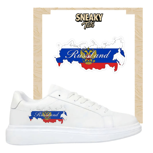 Bügelbilder für verschiedene Sneaker Nike Adidas Russland
