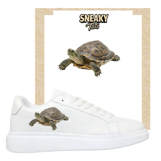Bügelfolie für alle Schuhe zum personalisieren custom Sneaker Schildkröte