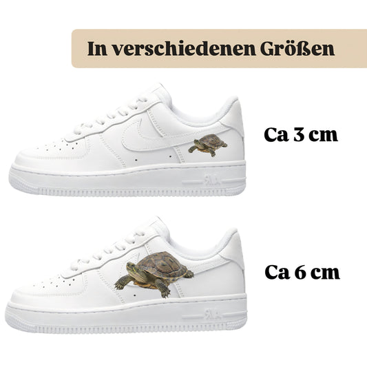 Bügelfolie für alle Schuhe zum personalisieren custom Sneaker Schildkröte
