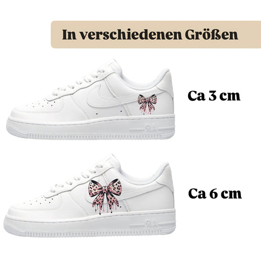 Bügelbilder für mehrere Sneakerarten Schleife
