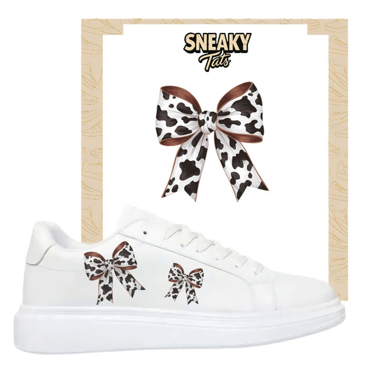 Bügelfolie für alle Schuhe zum personalisieren custom Sneaker Schleife