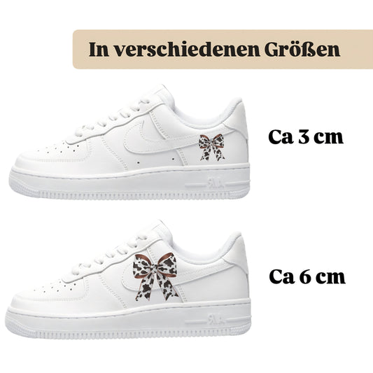Bügelfolie für alle Schuhe zum personalisieren custom Sneaker Schleife