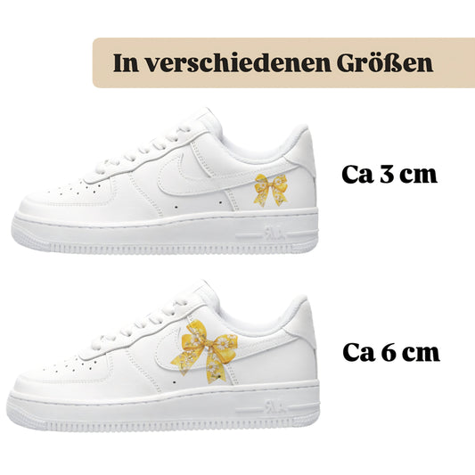 Bügelbilder einzigartige für viele verschiedene Schuhe Schleife mit Blümchen