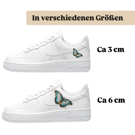 Bügelfolie für alle Schuhe zum personalisieren custom Sneaker Schmetterling