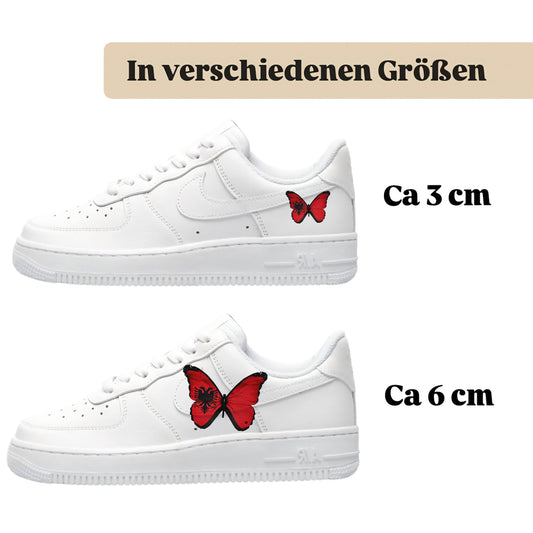 Bügelbild für verschiedene Schuhe Nike Adidas Schmetterling Albanien