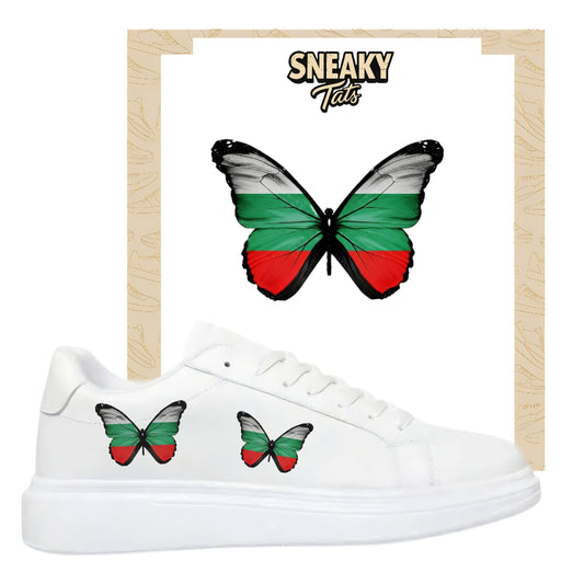 Bügelbild für verschiedene Schuhe Nike Adidas Schmetterling  Bulgarien