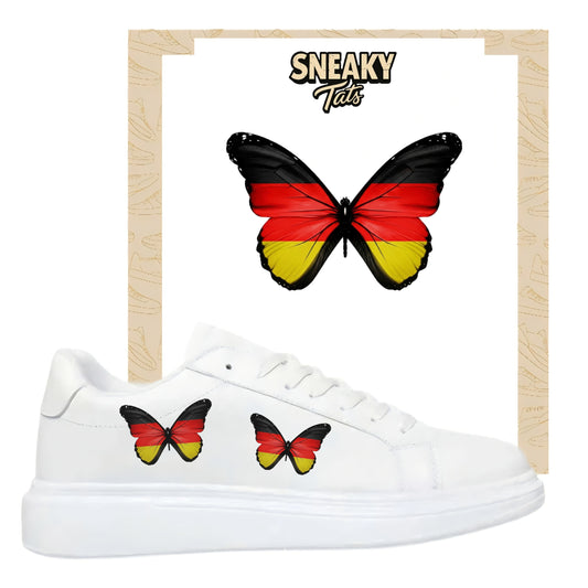 Bügelbild für verschiedene Schuhe Nike Adidas Schmetterling Deutschland