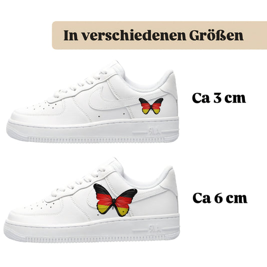 Bügelbild für verschiedene Schuhe Nike Adidas Schmetterling Deutschland