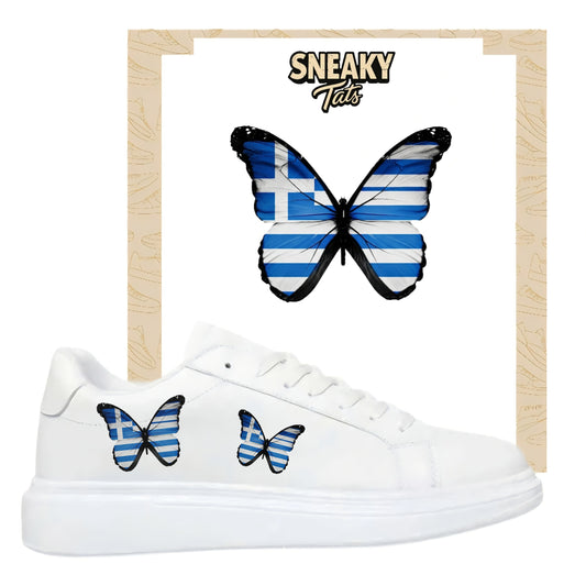 Bügelbild für verschiedene Schuhe Nike Adidas Schmetterling Griechenland