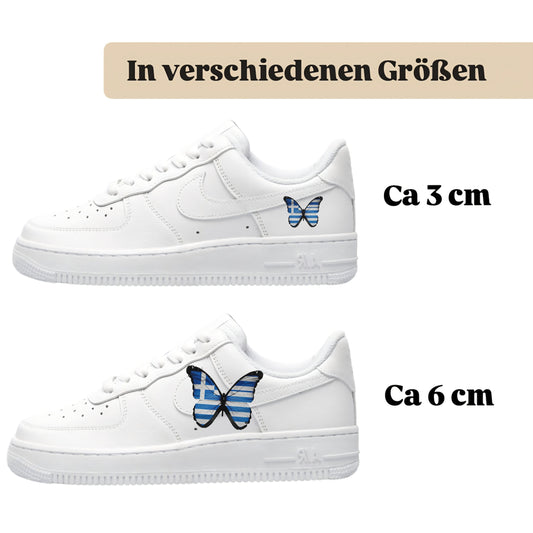 Bügelbild für verschiedene Schuhe Nike Adidas Schmetterling Griechenland