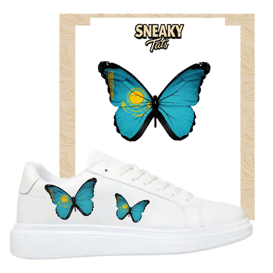 Bügelbild für verschiedene Schuhe Nike Adidas Schmetterling Kasachstan