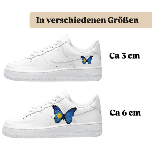 Bügelbild für verschiedene Schuhe Nike Adidas Schmetterling Kosovo
