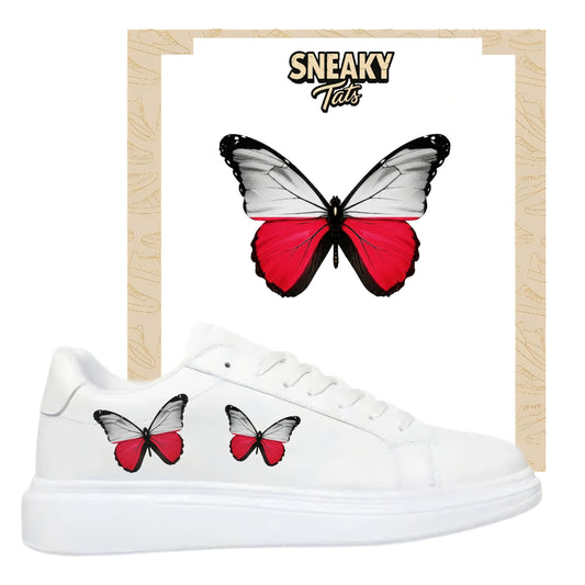 Bügelbild für verschiedene Schuhe Nike Adidas Schmetterling Polen