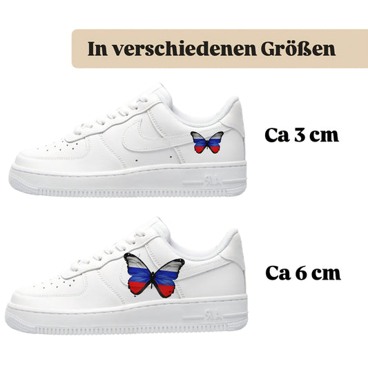 Bügelbild für verschiedene Schuhe Nike Adidas Schmetterling Russland