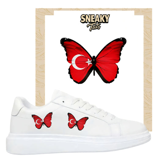 Bügelbild für verschiedene Schuhe Nike Adidas Schmetterling Türkei