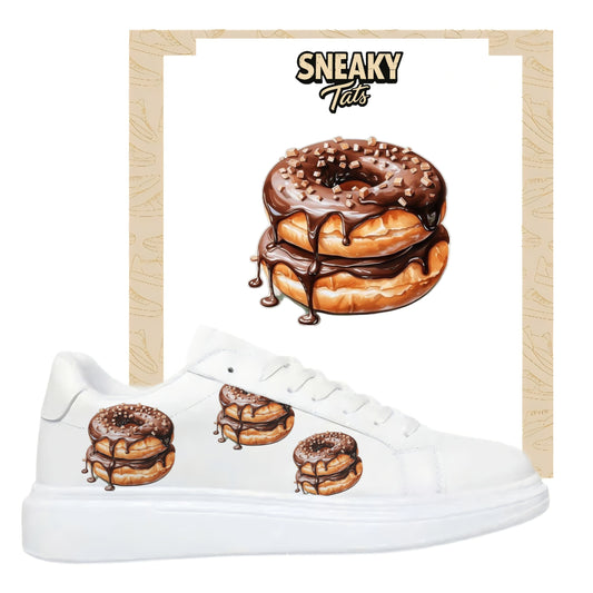 Sneakerfolien für verschiedene Schuhe Puma Adidas Nike Badelatschen Schoko Donut
