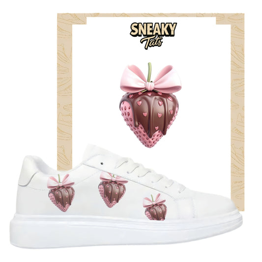 Bügelbilder für mehrere Sneakerarten  Schoo Erdbeere