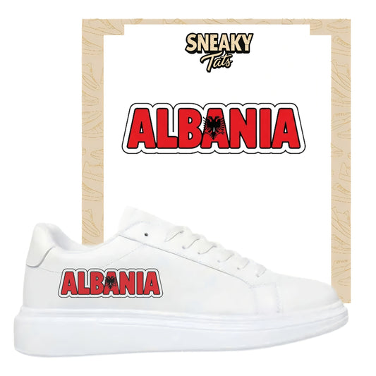 Bügelfolie für alle Schuhe zum personalisieren custom Sneaker Albania