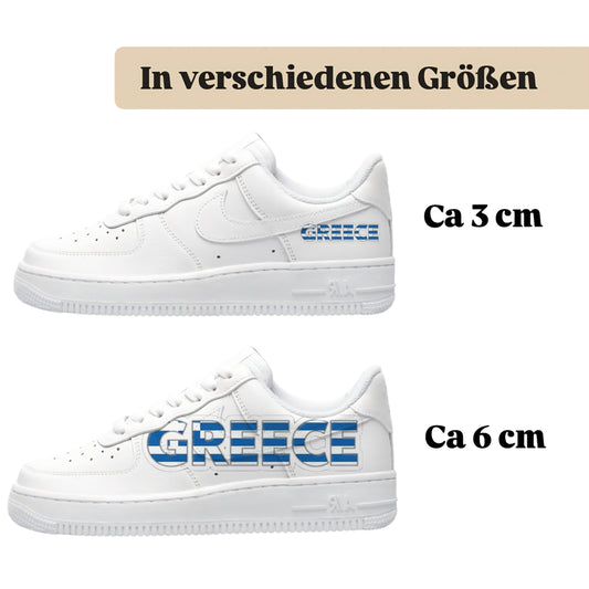Bügelfolie für alle Schuhe zum personalisieren custom Sneaker Greece