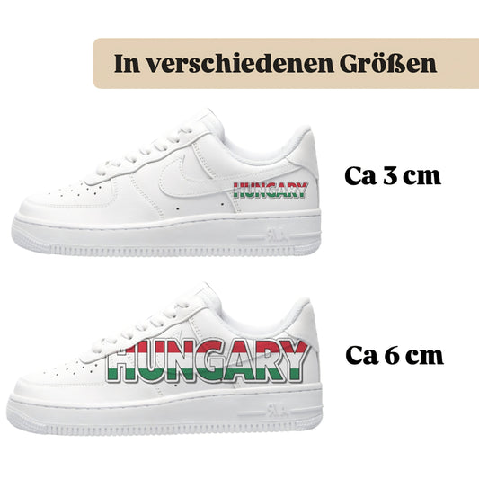 Bügelfolie für alle Schuhe zum personalisieren custom Sneaker Hungary