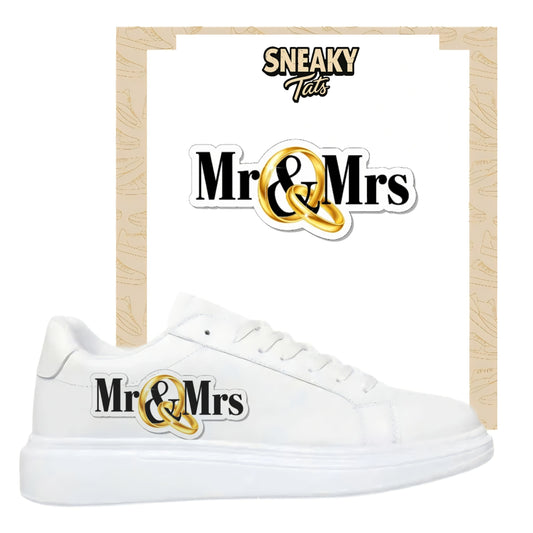 Sneakerfolien für verschiedene Schuhe Schrifzug Mr&Mrs
