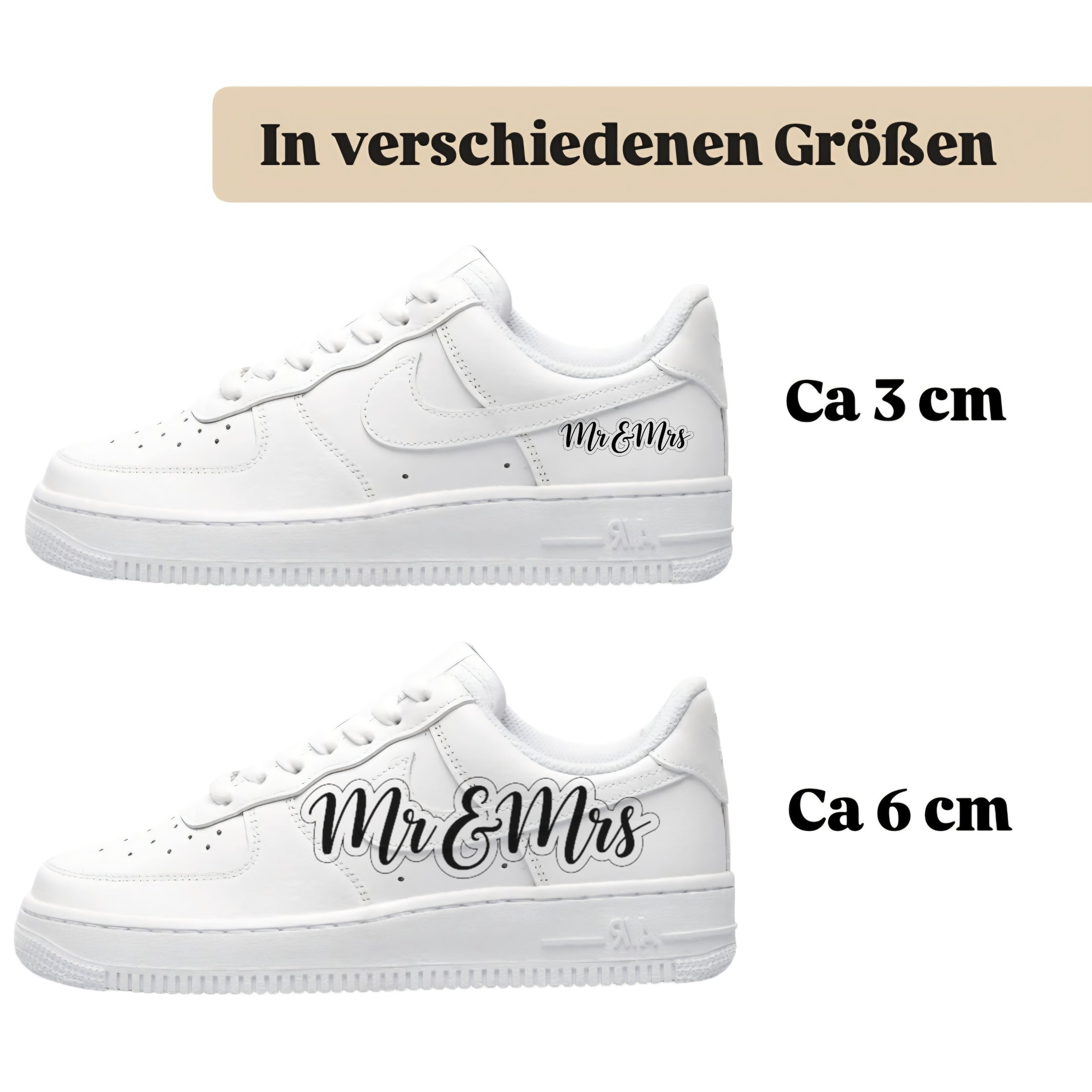 Sneakerfolien für verschiedene Schuhe Mr&Mrs