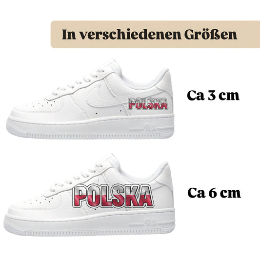 Bügelfolie für alle Schuhe zum personalisieren custom Sneaker Polska