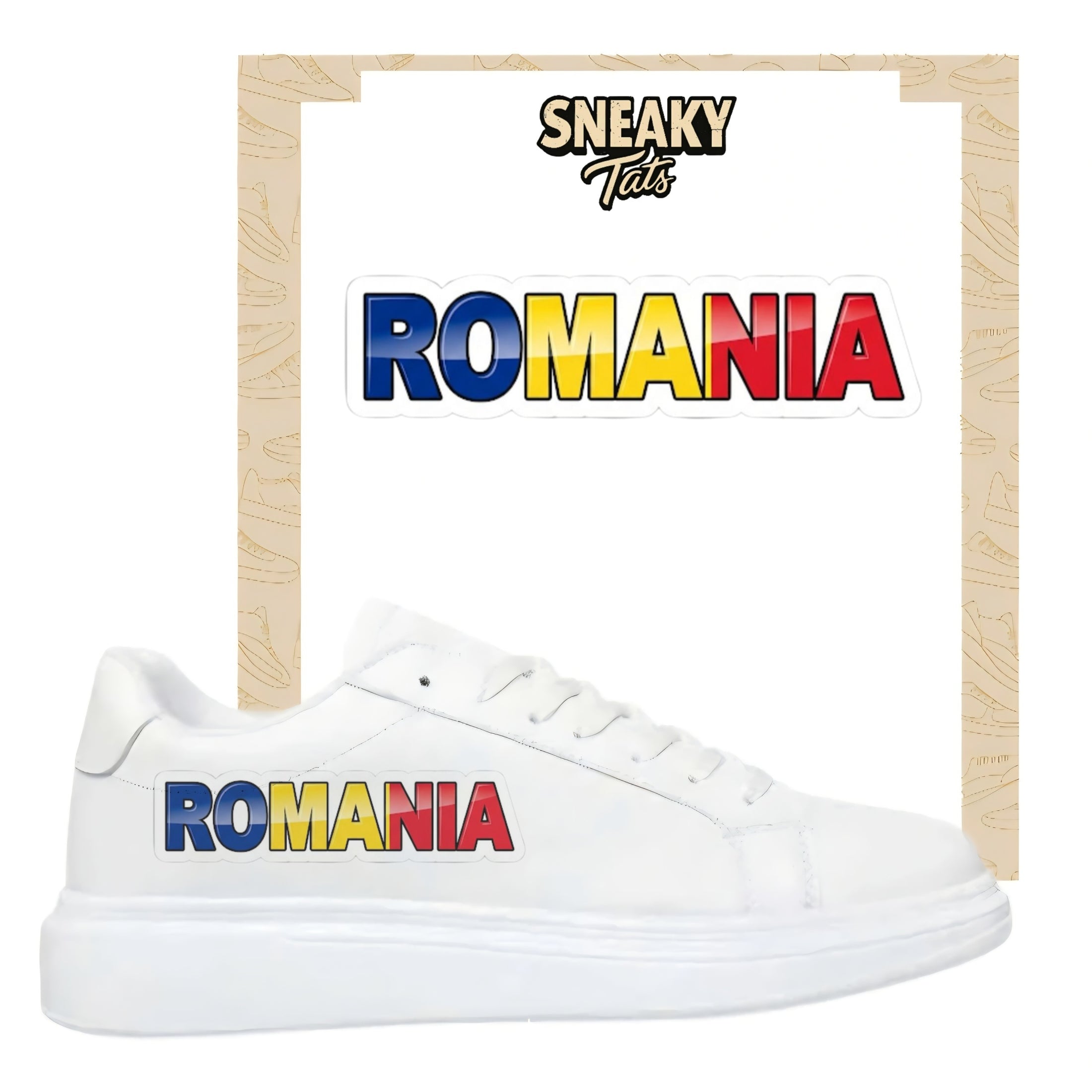 Bügelfolie für alle Schuhe zum personalisieren custom Sneaker Romania