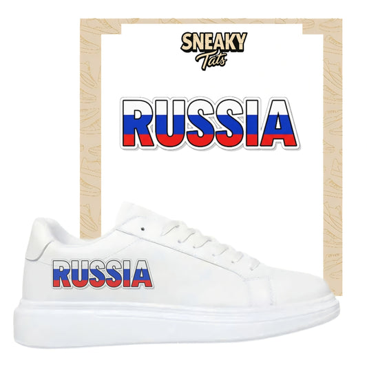 Bügelfolie für alle Schuhe zum personalisieren custom Sneaker Russia