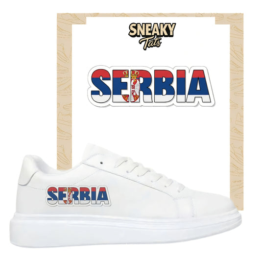 Bügelfolie für alle Schuhe zum personalisieren custom Sneaker Serbia