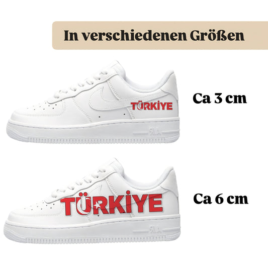 Bügelfolie für alle Schuhe zum personalisieren custom Sneaker Türkiye