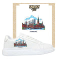 Bild in Galerie-Betrachter laden, Bügelfolie für alle Schuhe zum personalisieren custom Sneaker Skyline Hamburg
