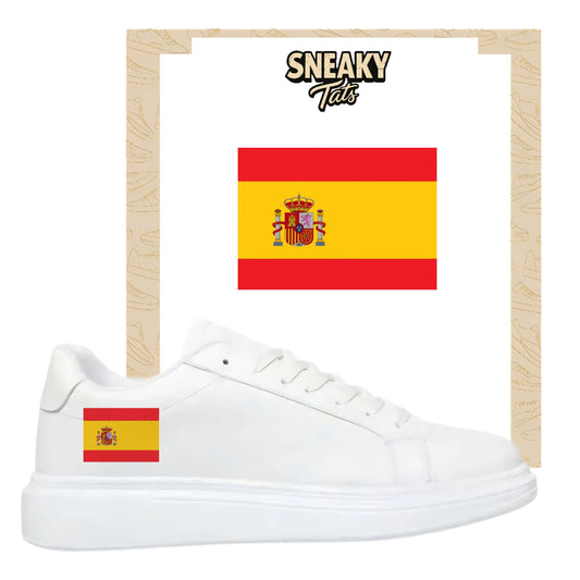 Bügelbilder für Custom Sneaker mit Land Design Spanien