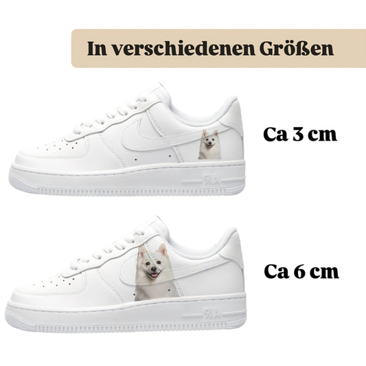 Bügelfolie für alle Schuhe zum personalisieren custom Sneaker Spitz