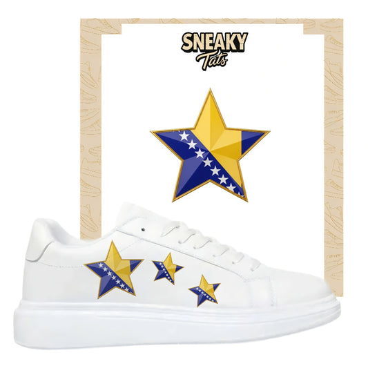 Sneakerfolien für verschiedene Schuhe Stern Bosnien