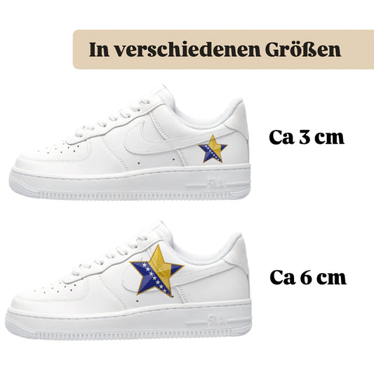 Sneakerfolien für verschiedene Schuhe Stern Bosnien