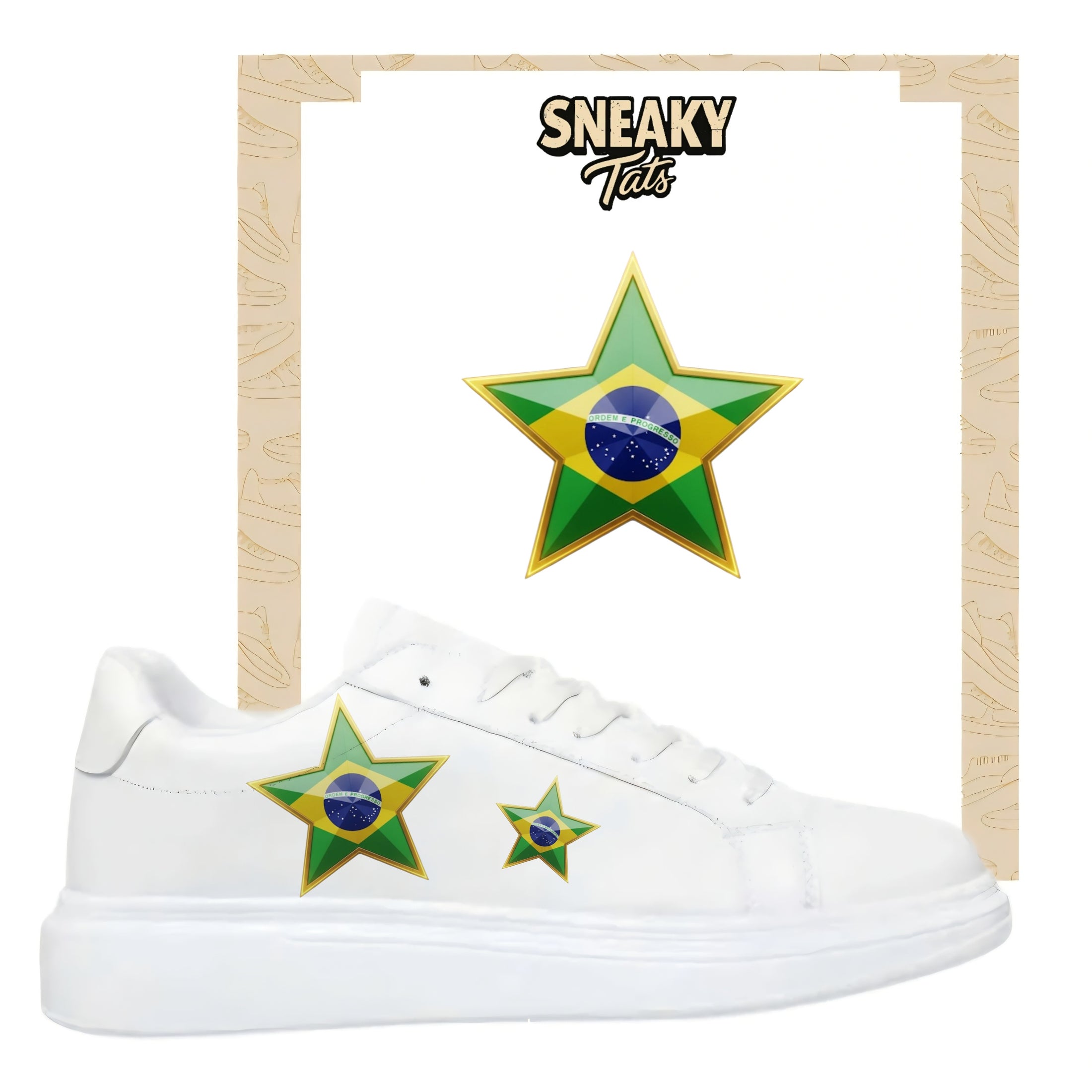 Sneakerfolien für verschiedene Schuhe Stern Brasilien