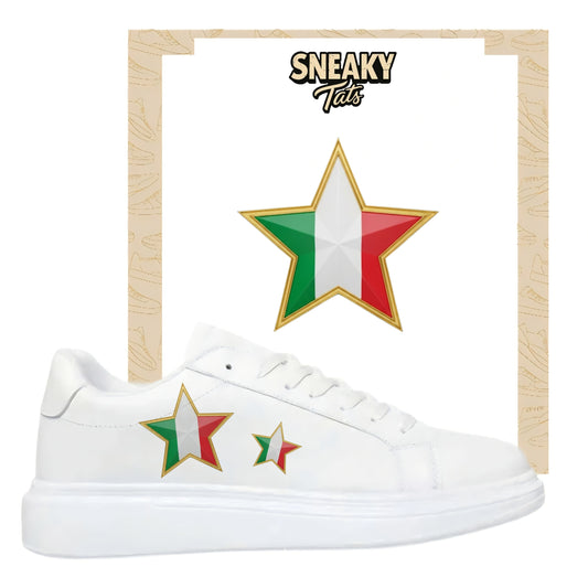 Sneakerfolien für verschiedene Schuhe Stern Italien