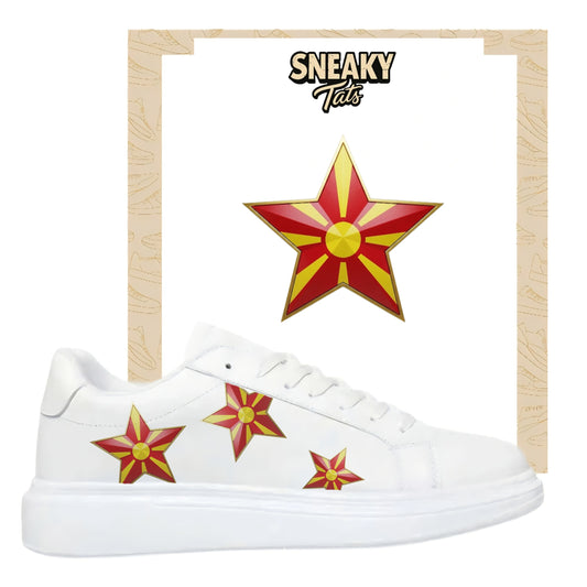 Sneakerfolien für verschiedene Schuhe Stern Mazedonien