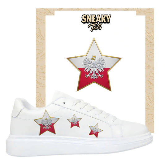Sneakerfolien für verschiedene Schuhe Stern polnischer Adler