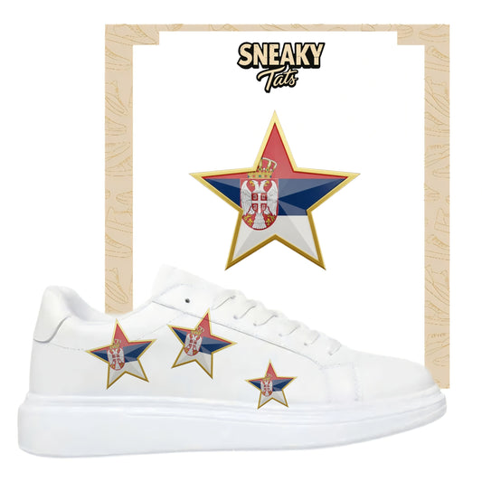 Sneakerfolien für verschiedene Schuhe Stern Serbien