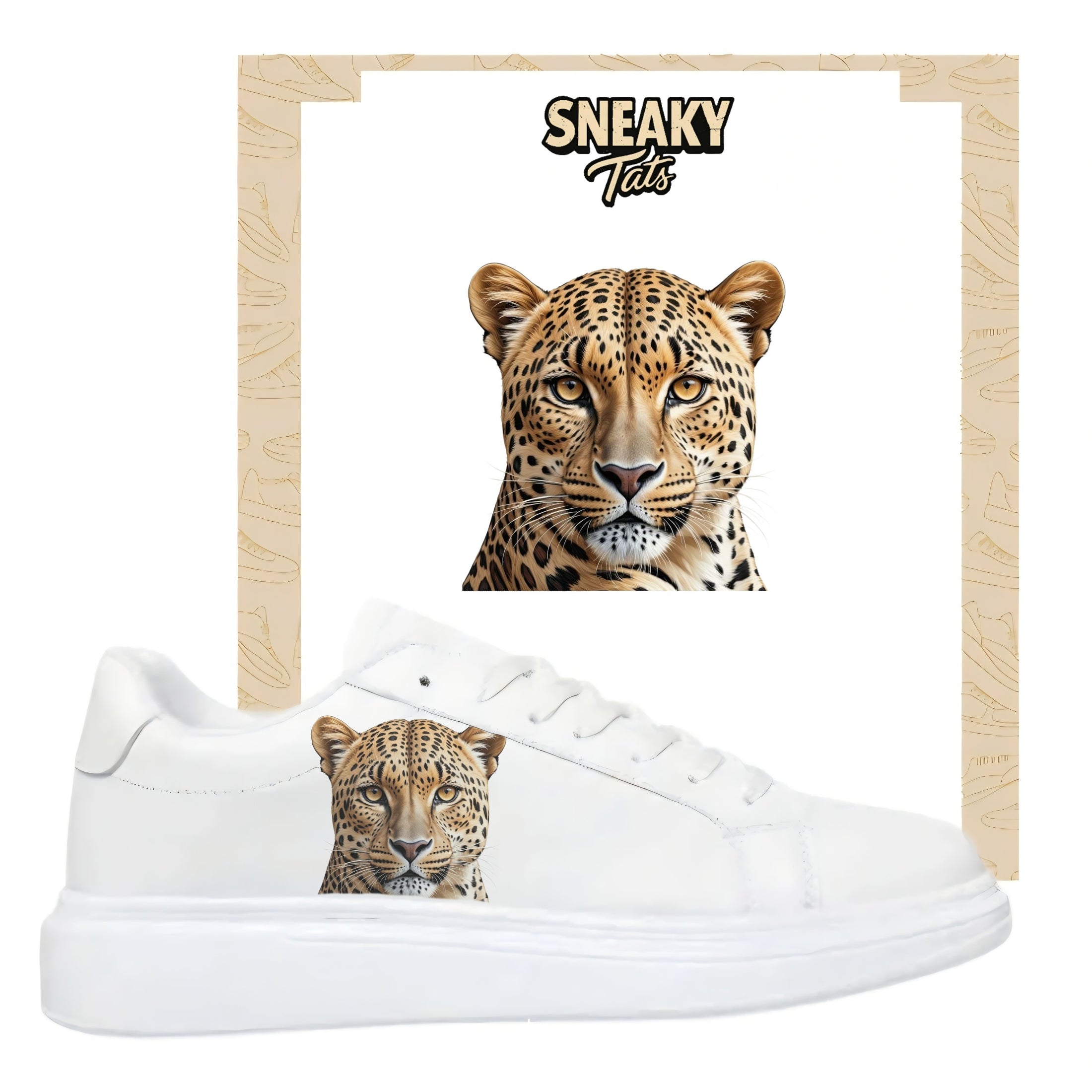 Bügelbilder für mehrere Sneakerarten Tiger