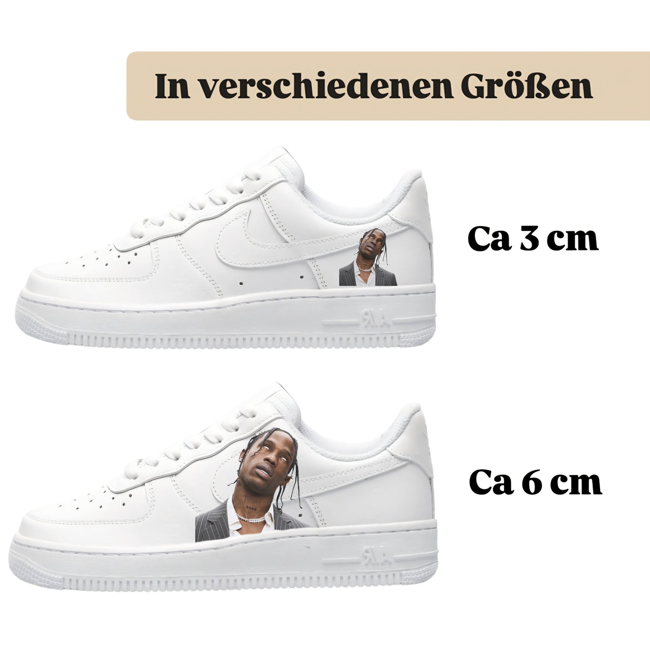 Sneakerfolien für verschiedene Schuhe Puma Adidas Nike Badelatschen Travis Scott